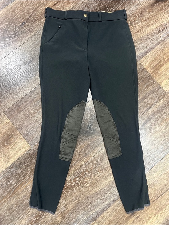 Mary’s tack & feed Pants - Mary's Tack & Feed Ribbed Equestrian Riding Breaches / Jodhpurs In Olive Green 🐎